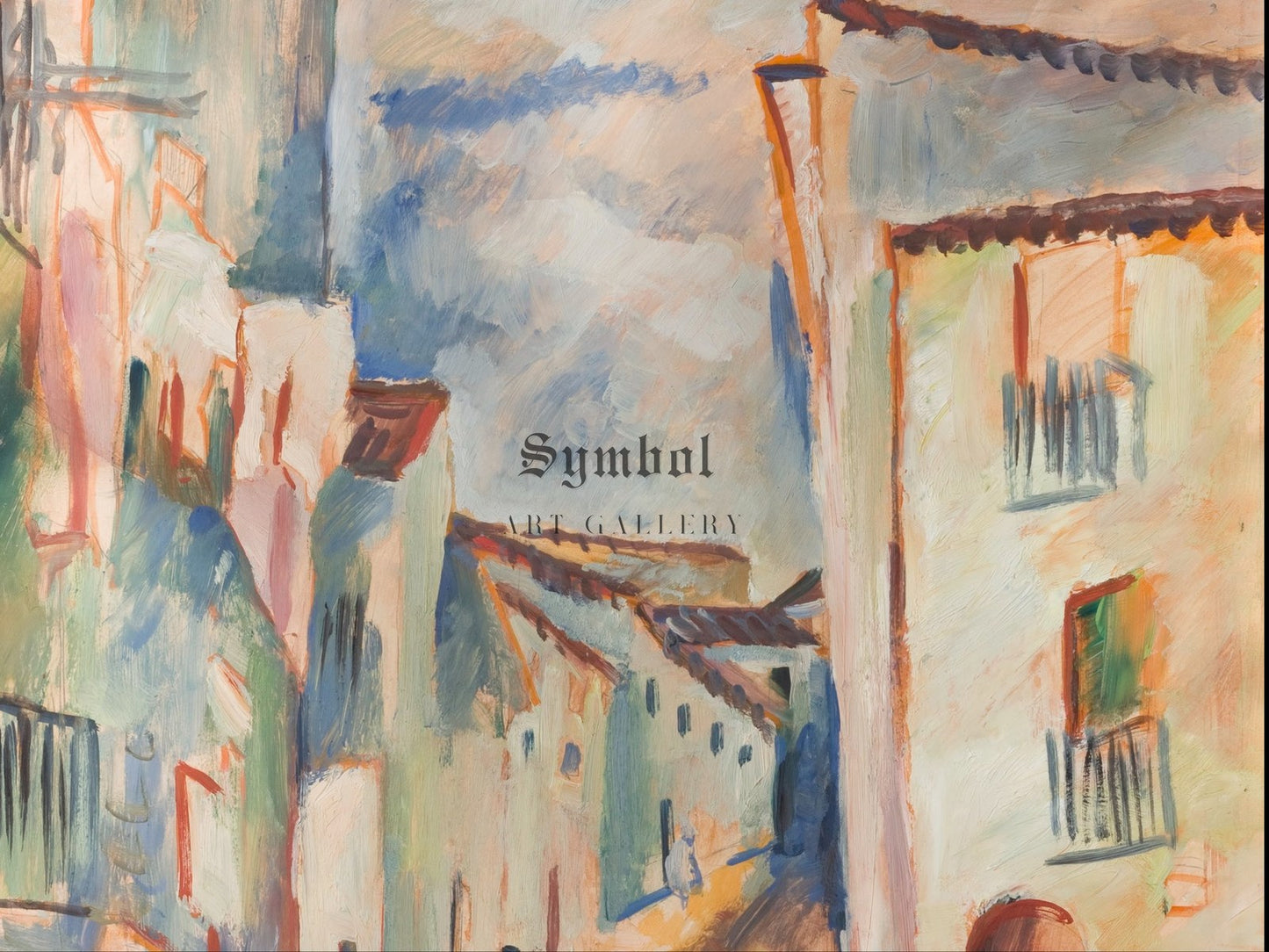 Street in a City of Spain by Elena Popea, Wall Art Print, Fine Art Reproduction, Museum Quality Decor, Poster