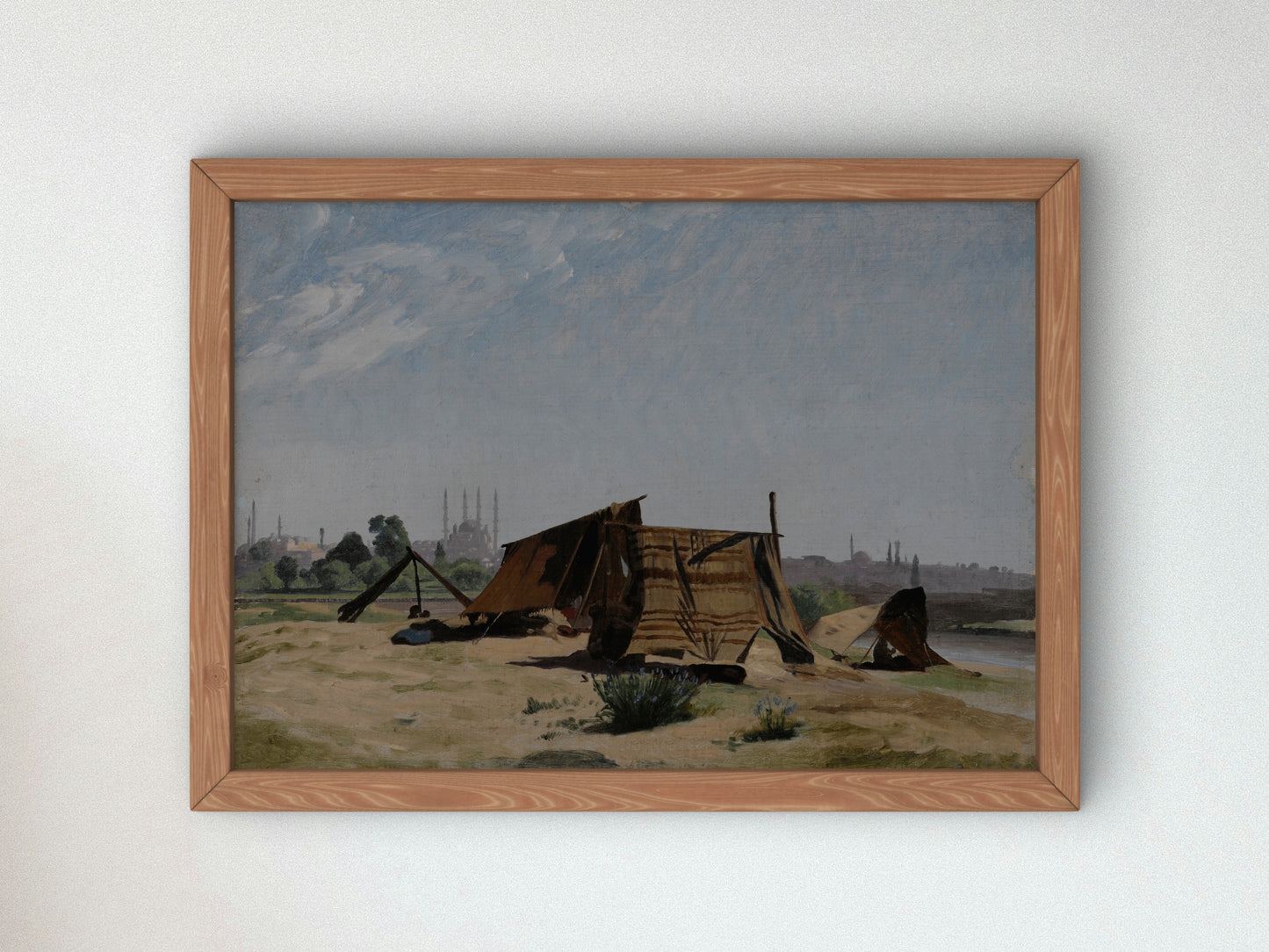 An Encampment before Constantinople by Jean Léon Gérôme 1867, Wall Art Print, Fine Art Reproduction, Museum Quality Decor, Poster