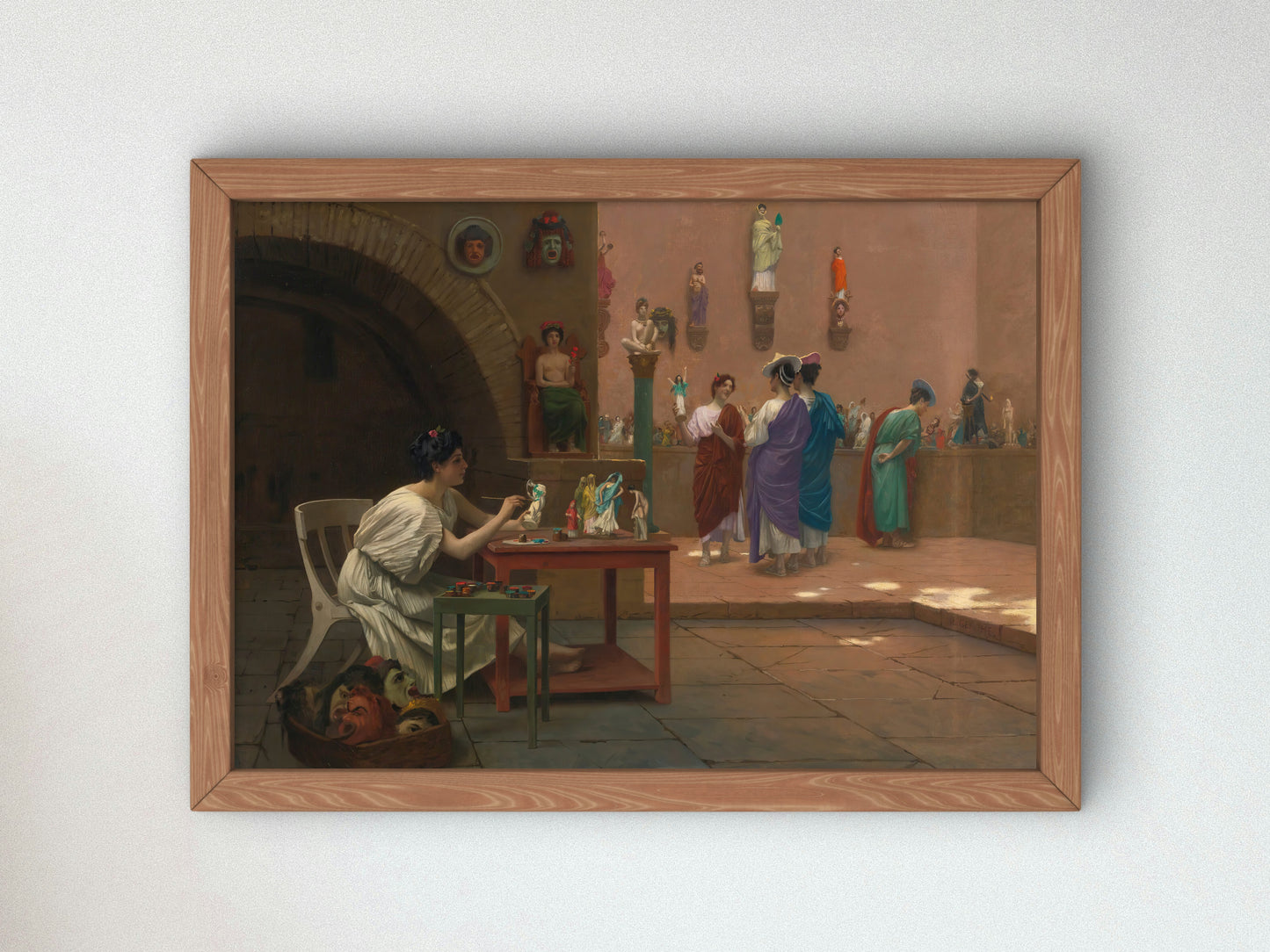 Atelier of Tanagra by Jean Léon Gérôme 1893, Wall Art Print, Fine Art Reproduction, Museum Quality Decor, Poster