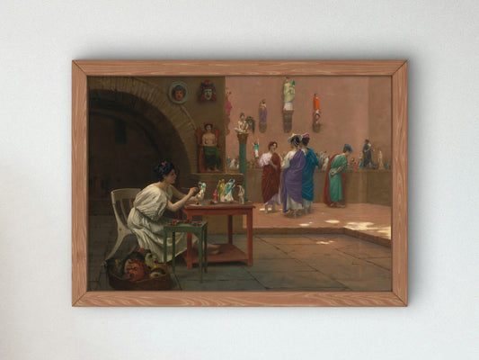 Atelier of Tanagra by Jean Léon Gérôme 1893, Wall Art Print, Fine Art Reproduction, Museum Quality Decor, Poster
