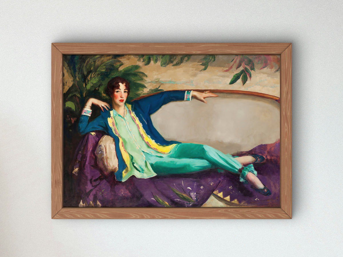 Gertrude Vanderbilt Whitney by Robert Henri 1916, Wall Art Print, Fine Art Reproduction, Museum Quality Decor, Poster