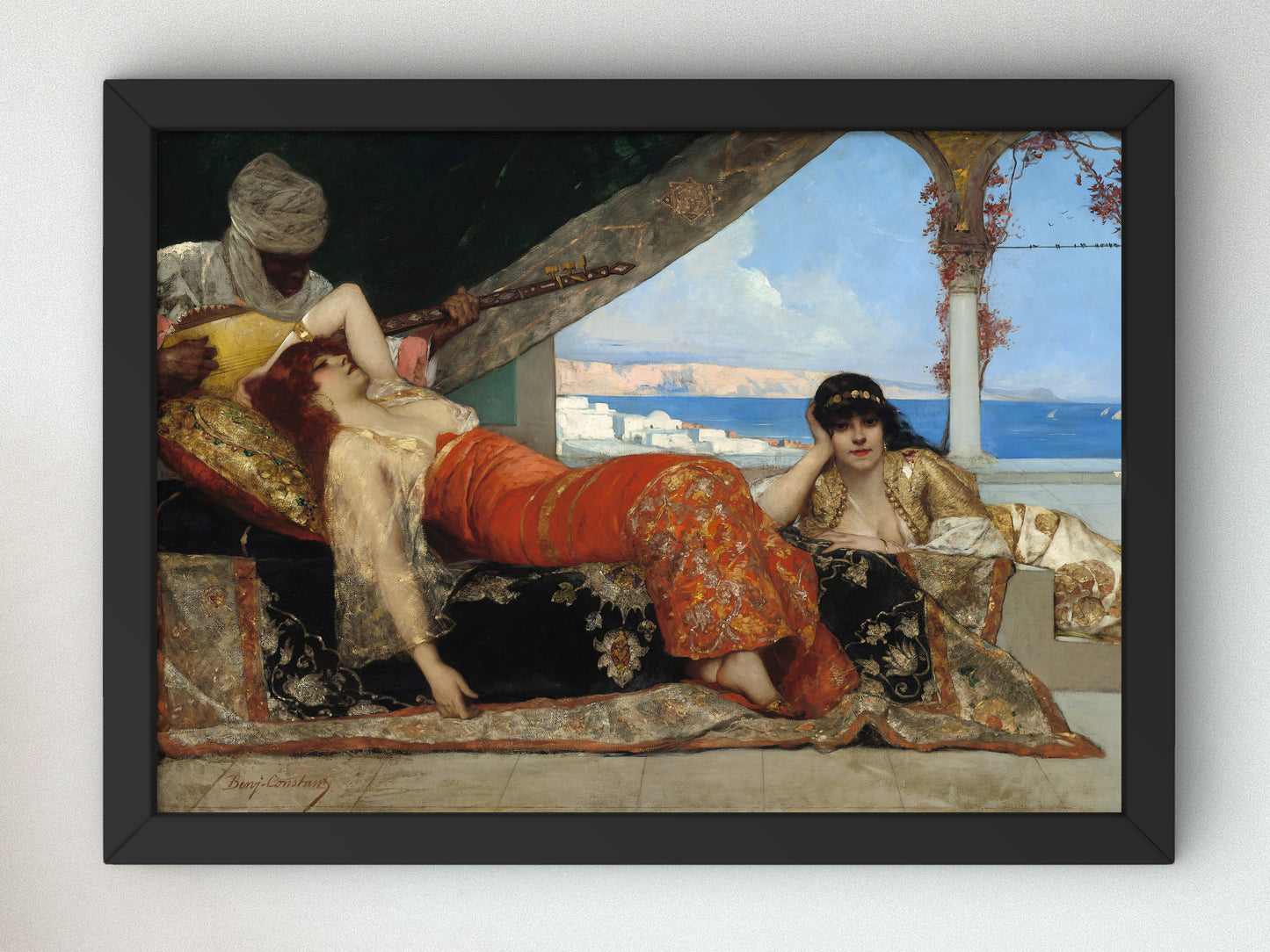 The Favorite of the Emir by Jean Joseph Benjamin Constant 1879, Wall Art Print, Fine Art Reproduction, Museum Quality Decor, Poster