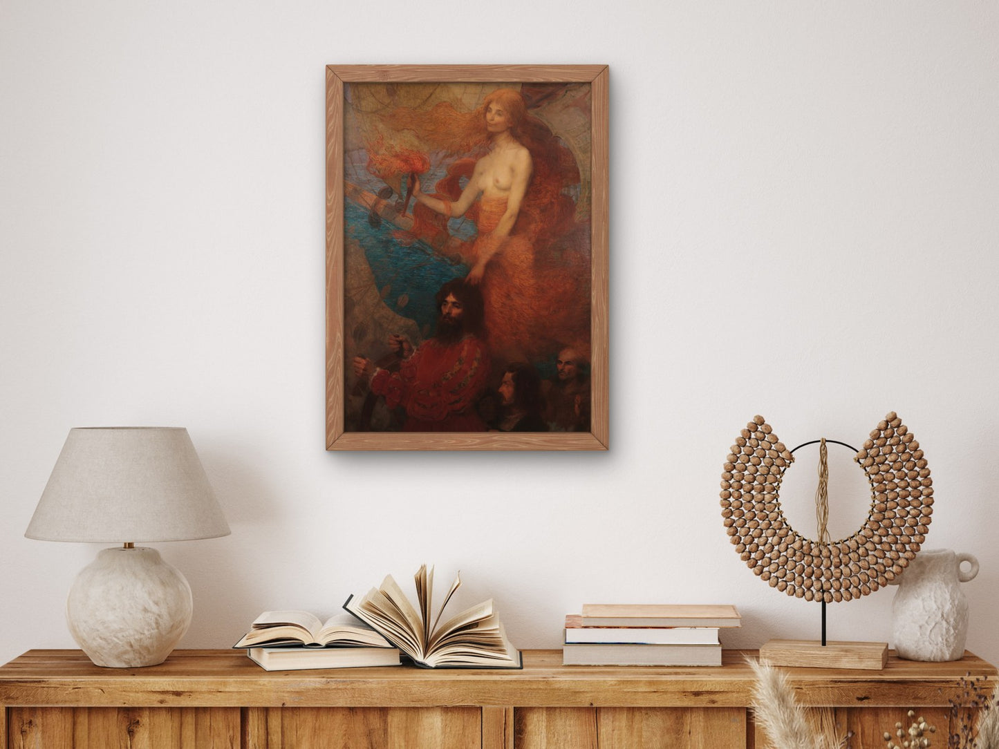 A Providência guia Cabral by Eliseu Visconti 1900, Wall Art Print, Fine Art Reproduction, Museum Quality Decor, Poster