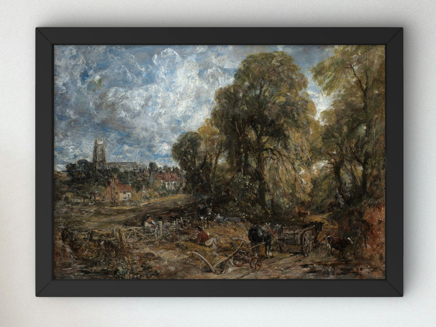 Stoke by Nayland by John Constable 1836, Wall Art Print, Fine Art Reproduction, Museum Quality Decor, Poster