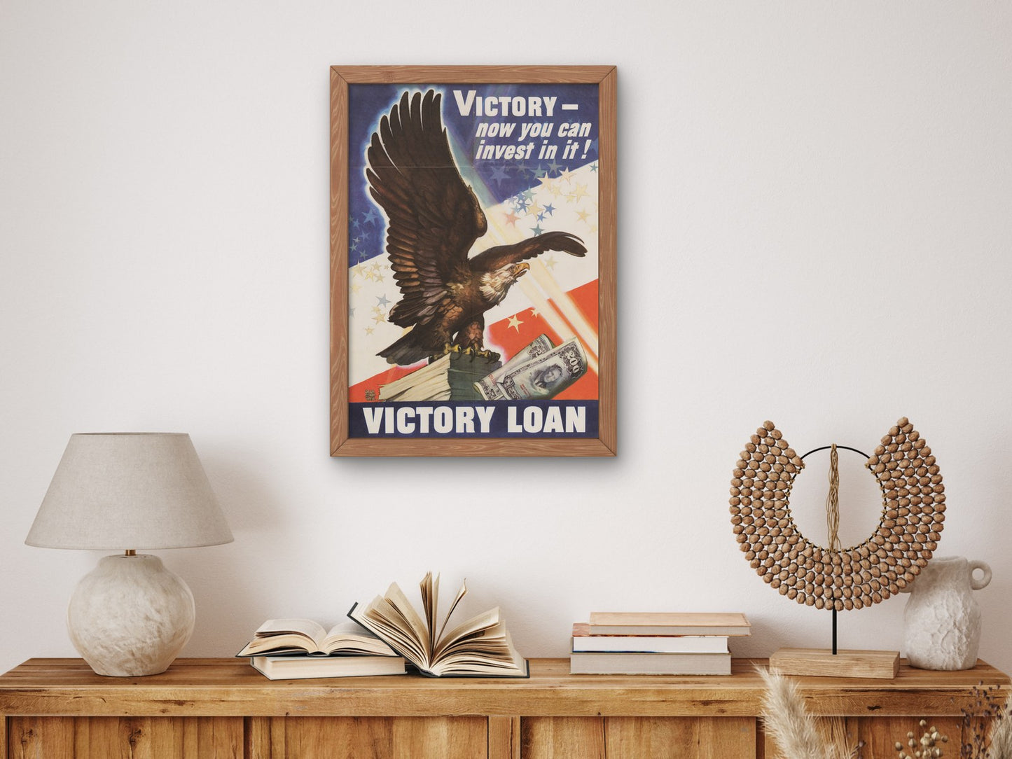 Victory now you can invest in it Victory Loan by Dean Cornwell 1945, Wall Art Print, Fine Art Reproduction, Museum Quality Decor, Poster