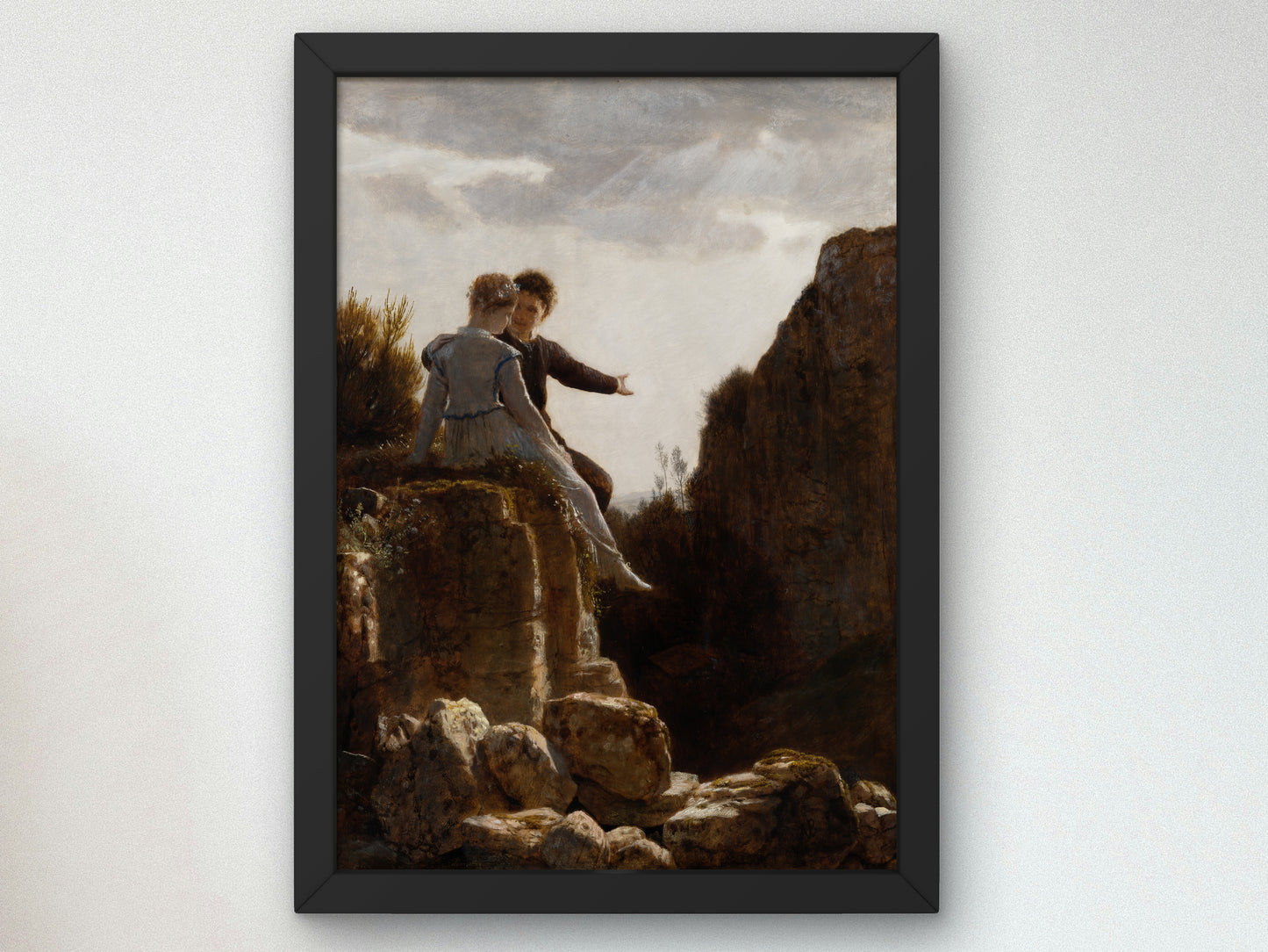 The Honeymoon by Arnold Böcklin 1875, Wall Art Print, Fine Art Reproduction, Museum Quality Decor, Poster