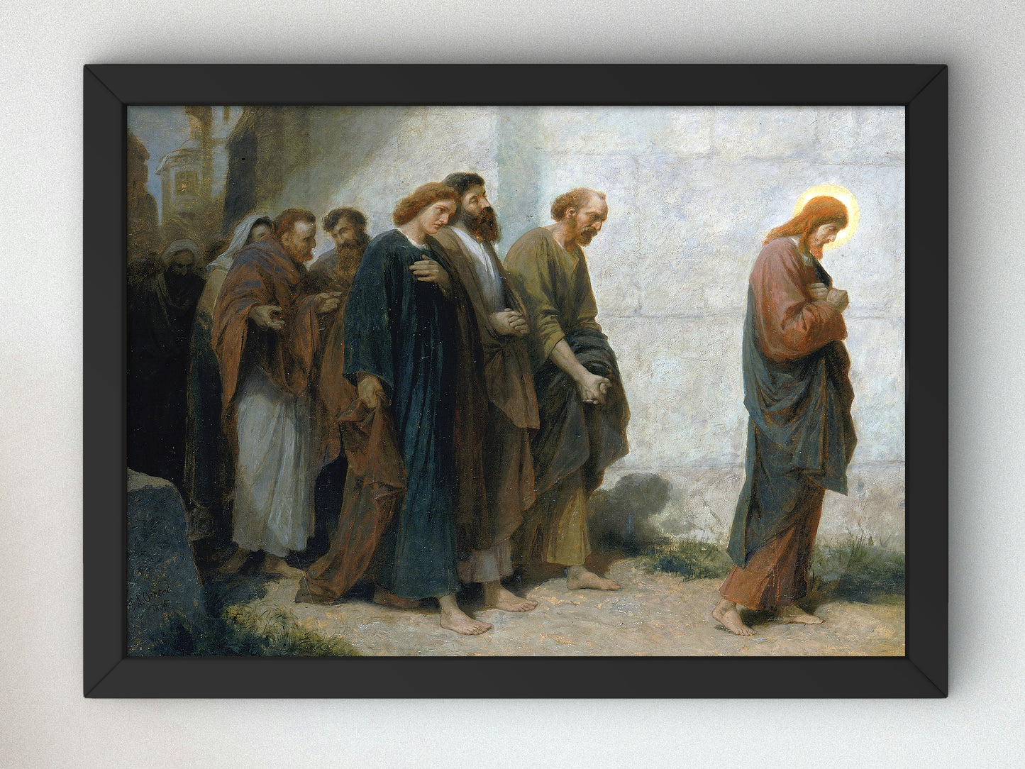 Going Down to Gethsemane by Johannes Adam Simon Oertel 1898, Wall Art Print, Fine Art Reproduction, Museum Quality Decor, Poster