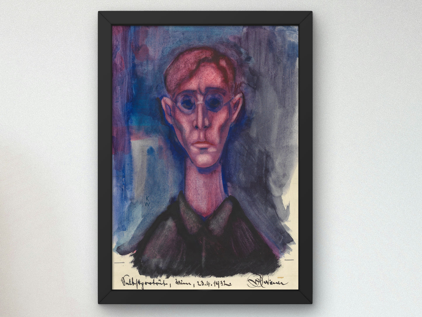 Depression by Karl Wiener 1932, Wall Art Print, Fine Art Reproduction, Museum Quality Decor, Poster