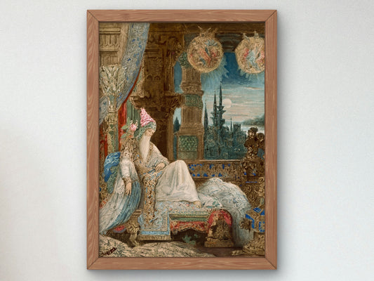 The Dream of an Inhabitant of the Mogul Empire by Gustave Moreau 1881, Wall Art Print, Fine Art Reproduction, Museum Quality Decor, Poster