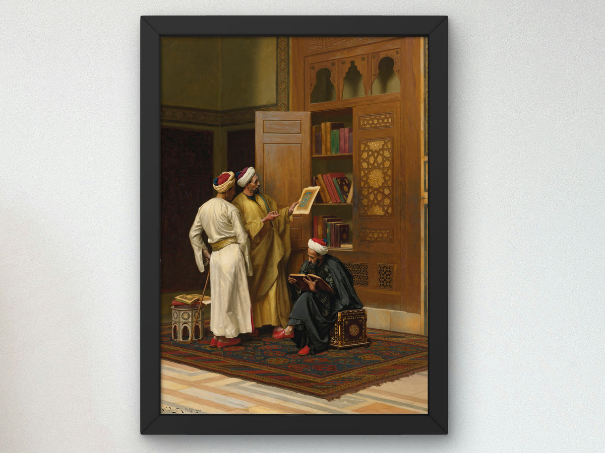 The Scholars by Ludwig Deutsch 1901, Wall Art Print, Fine Art Reproduction, Museum Quality Decor, Poster