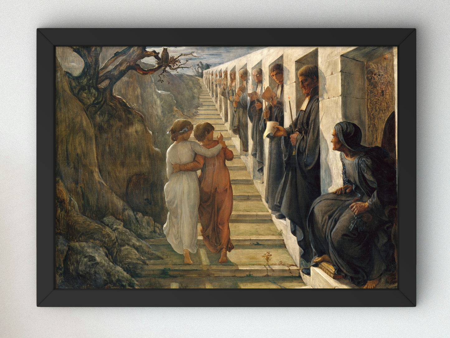 The Poem of the Soul The Bad Path by Louis Janmot, Wall Art Print, Fine Art Reproduction, Museum Quality Decor, Poster