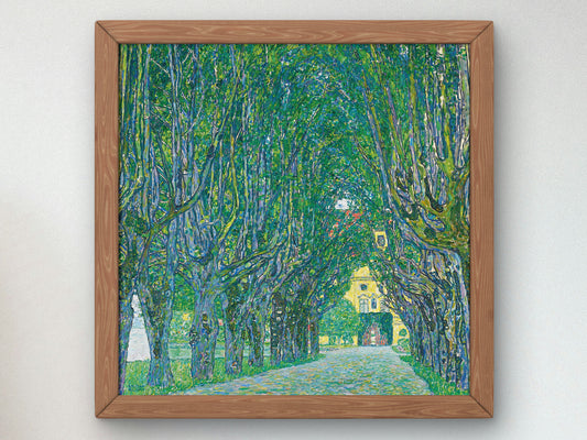 Avenue to the Kammer Castle by Gustav Klimt 1912, Wall Art Print, Fine Art Reproduction, Museum Quality Decor, Poster