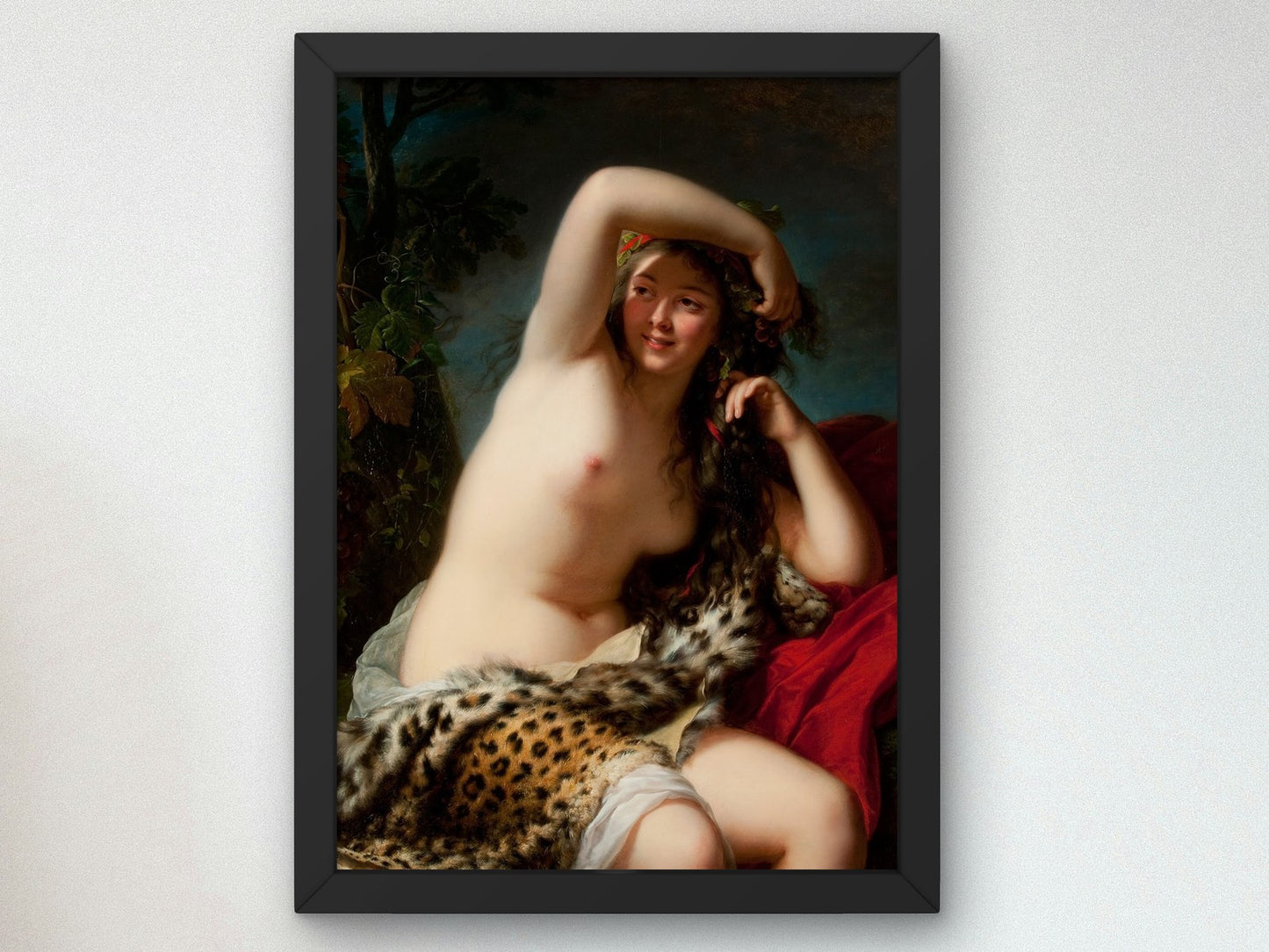 Bacchante by Élisabeth Vigée Le Brun 1785, Wall Art Print, Fine Art Reproduction, Museum Quality Decor, Poster