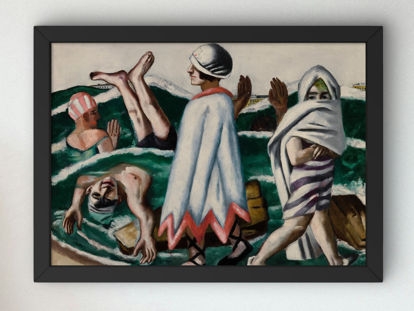 Lido by Max Beckmann 1924, Wall Art Print, Fine Art Reproduction, Museum Quality Decor, Poster