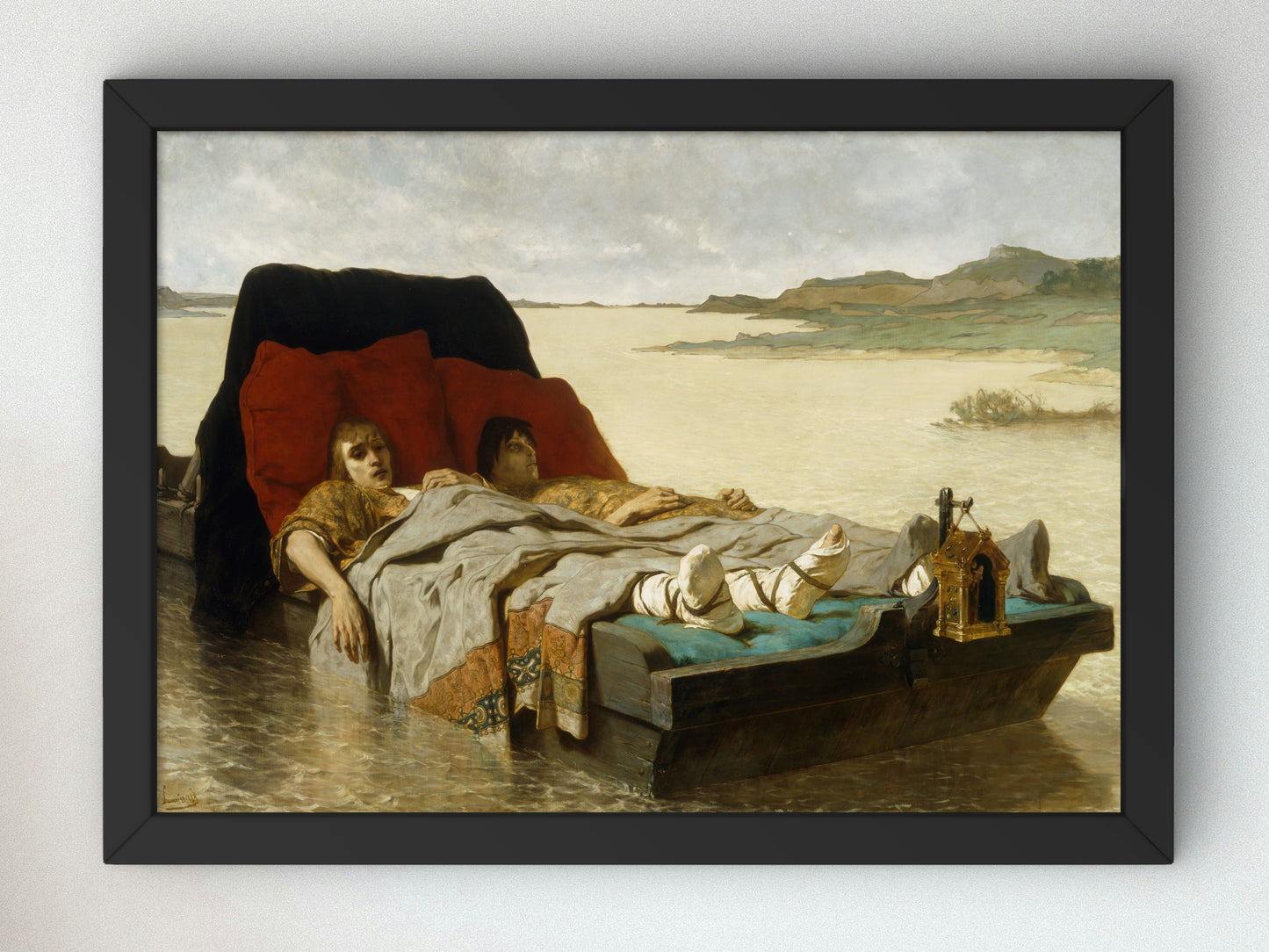 The Sons of Clovis II by Évariste Vital Luminais 1880, Wall Art Print, Fine Art Reproduction, Museum Quality Decor, Poster