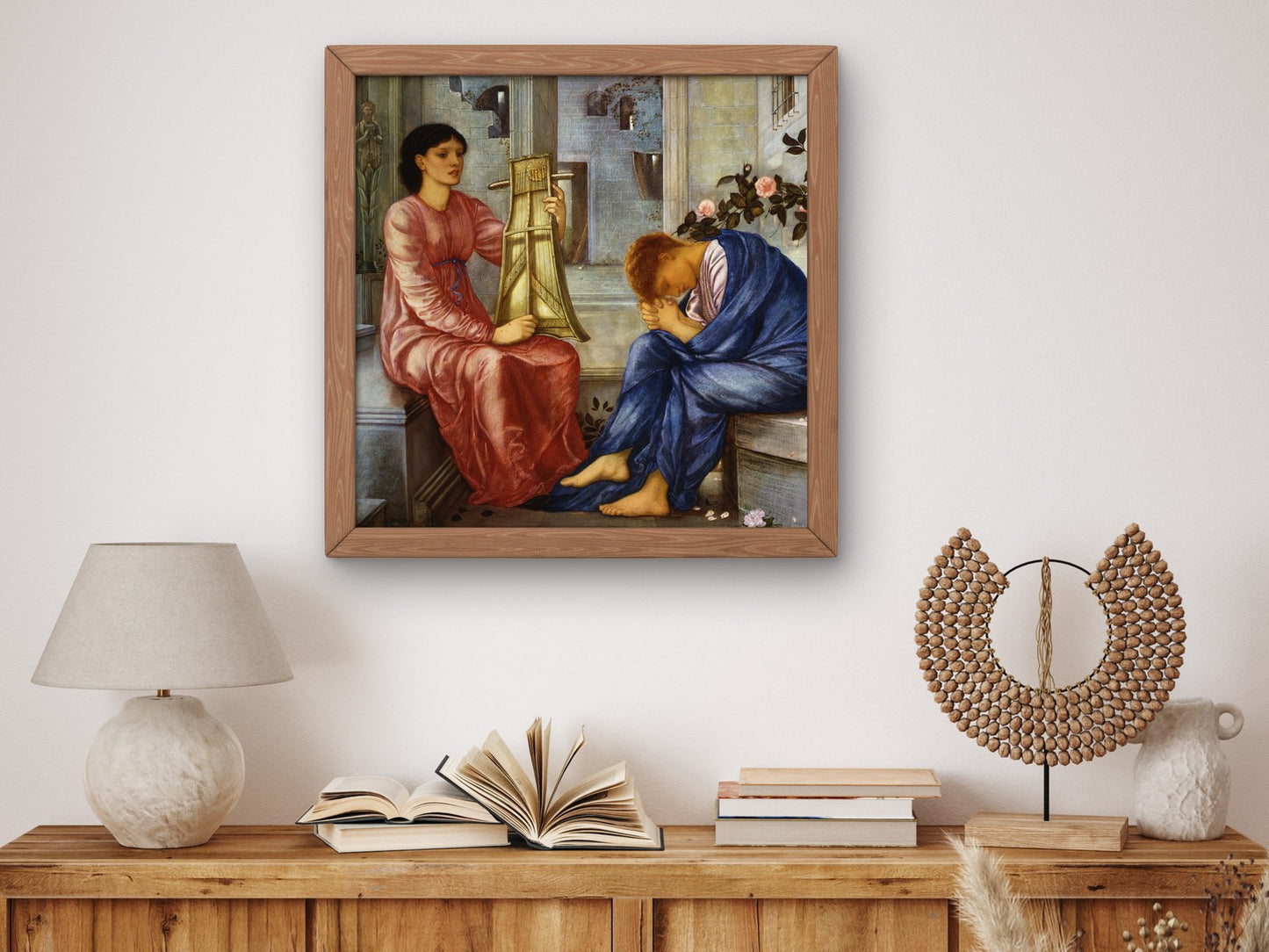 The Lament by Edward Burne Jones 1866, Wall Art Print, Fine Art Reproduction, Museum Quality Decor, Poster