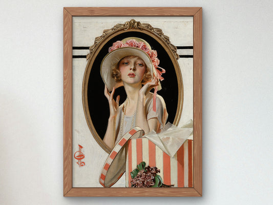 Easter by Joseph Christian Leyendecker 1922, Wall Art Print, Fine Art Reproduction, Museum Quality Decor, Poster