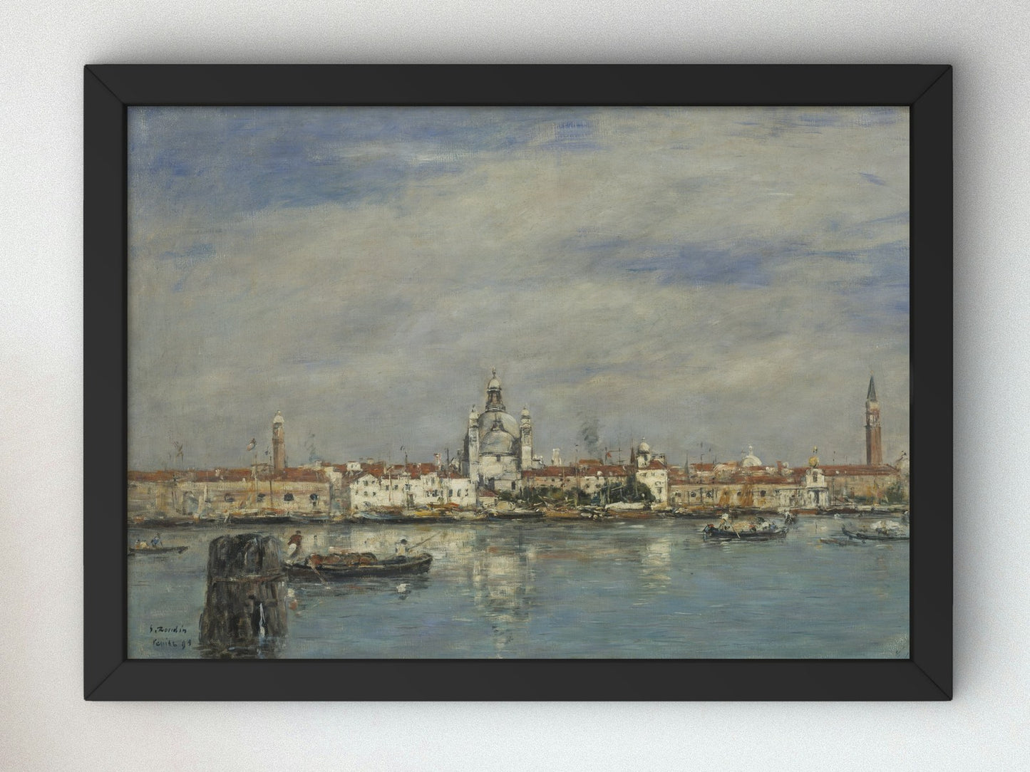 The Grand Canal Venice by Eugène Boudin 1895, Wall Art Print, Fine Art Reproduction, Museum Quality Decor, Poster