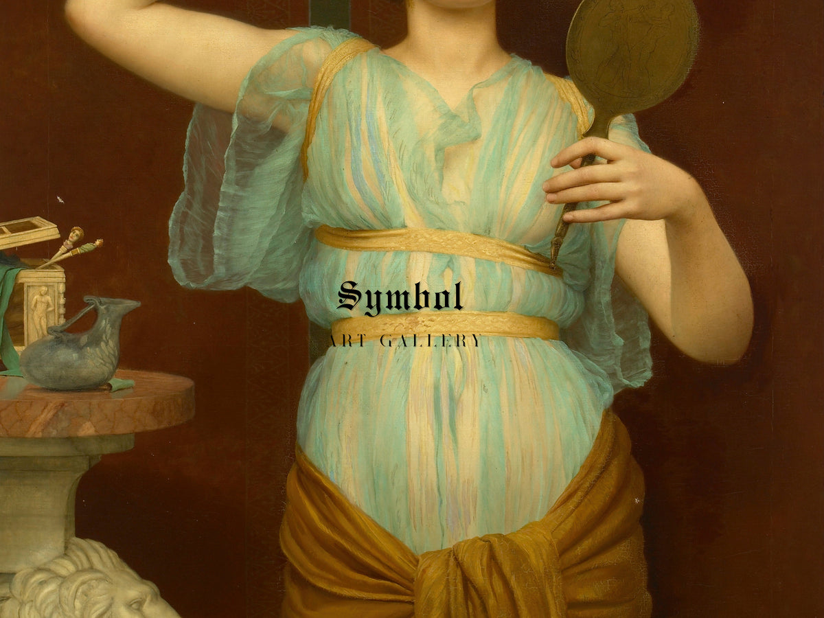Ione by John William Godward, Wall Art Print, Fine Art Reproduction, Museum Quality Decor, Poster