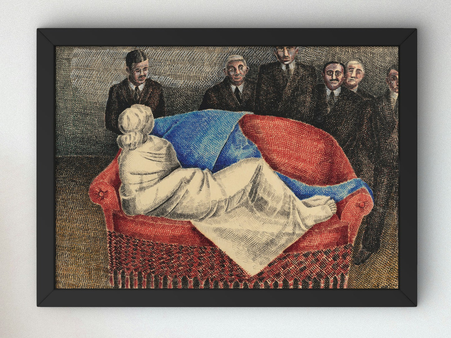 The Examination by Agustín Lazo Adalid 1930, Wall Art Print, Fine Art Reproduction, Museum Quality Decor, Poster