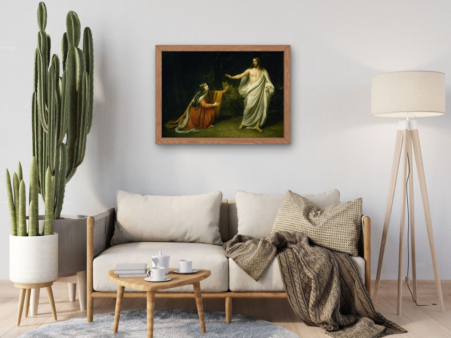 Christ's Appearance to Mary Magdalene by Alexandre Ivanov 1835, Wall Art Print, Fine Art Reproduction, Museum Quality Decor, Poster