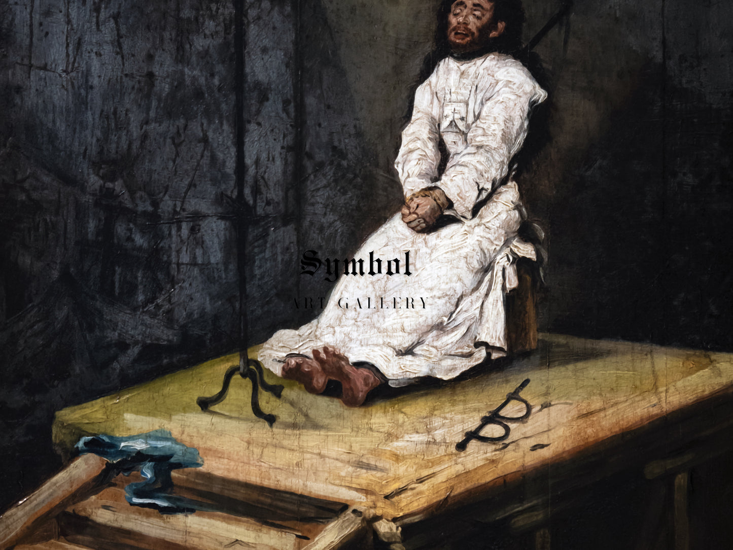 Le Garrot by Eugenio Lucas Velázquez, Wall Art Print, Fine Art Reproduction, Museum Quality Decor, Poster