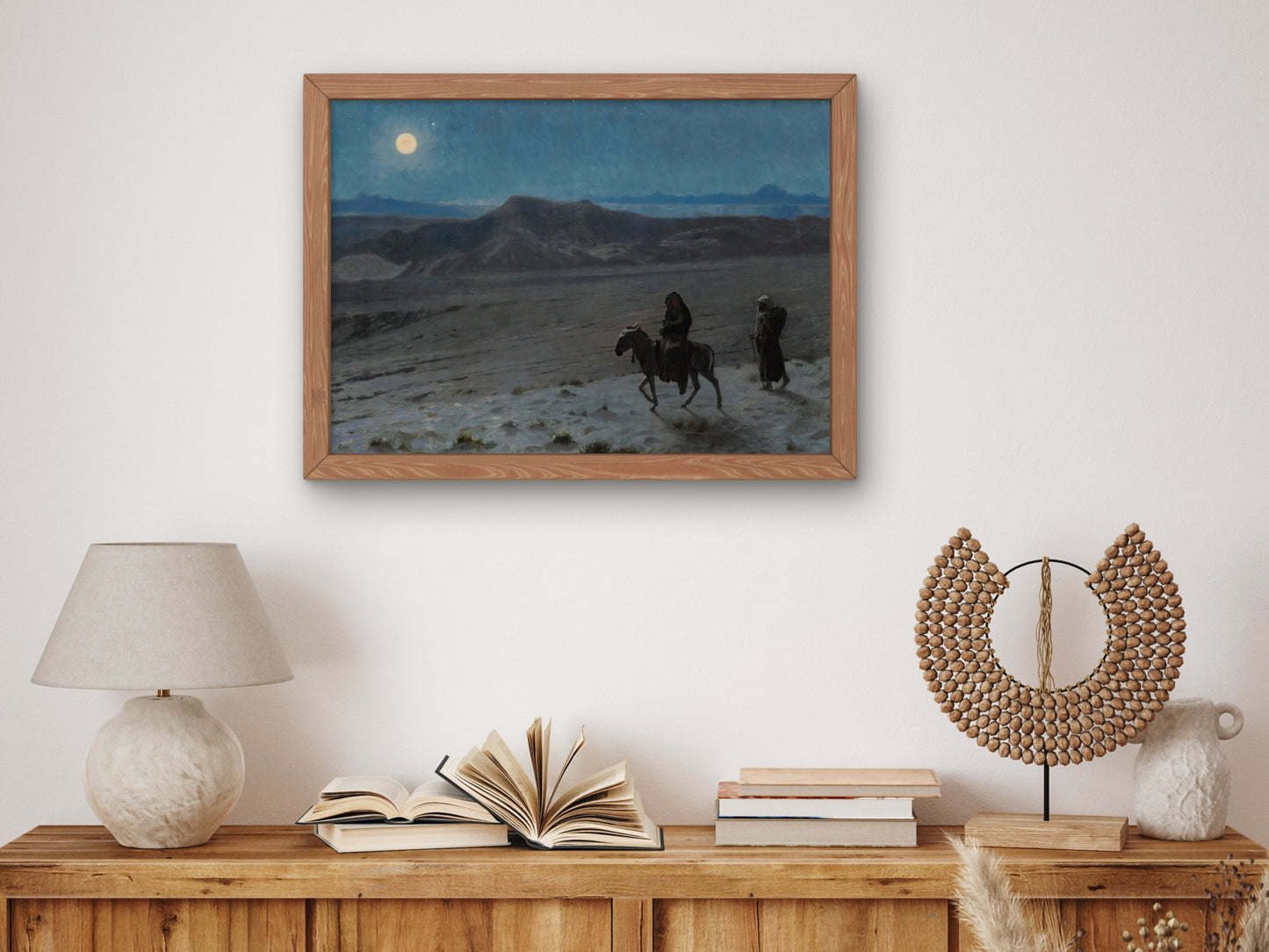 The Flight into Egypt by Jean Léon Gérôme 1883, Wall Art Print, Fine Art Reproduction, Museum Quality Decor, Poster