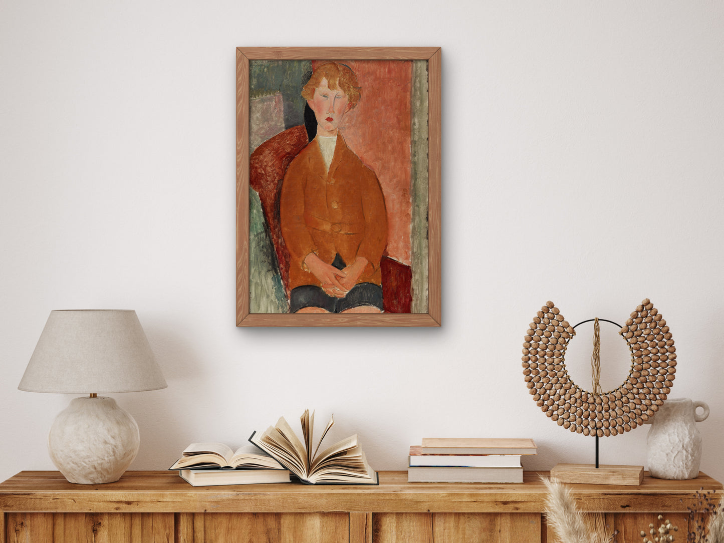Boy in Short Pants by Amedeo Modigliani 1918, Wall Art Print, Fine Art Reproduction, Museum Quality Decor, Poster
