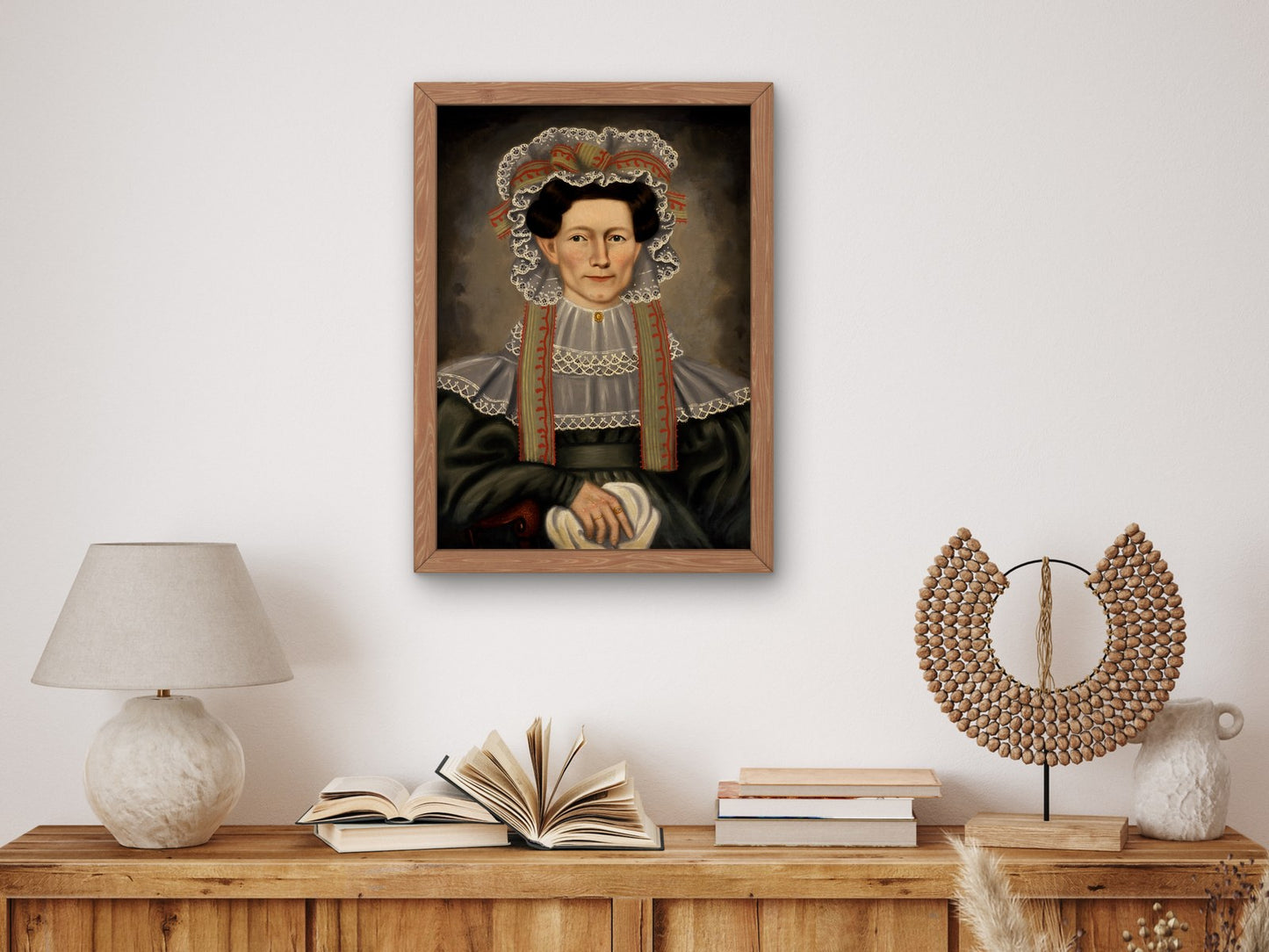 Lady of Squire Williams House by Erastus Salisbury Field 1829, Wall Art Print, Fine Art Reproduction, Museum Quality Decor, Poster