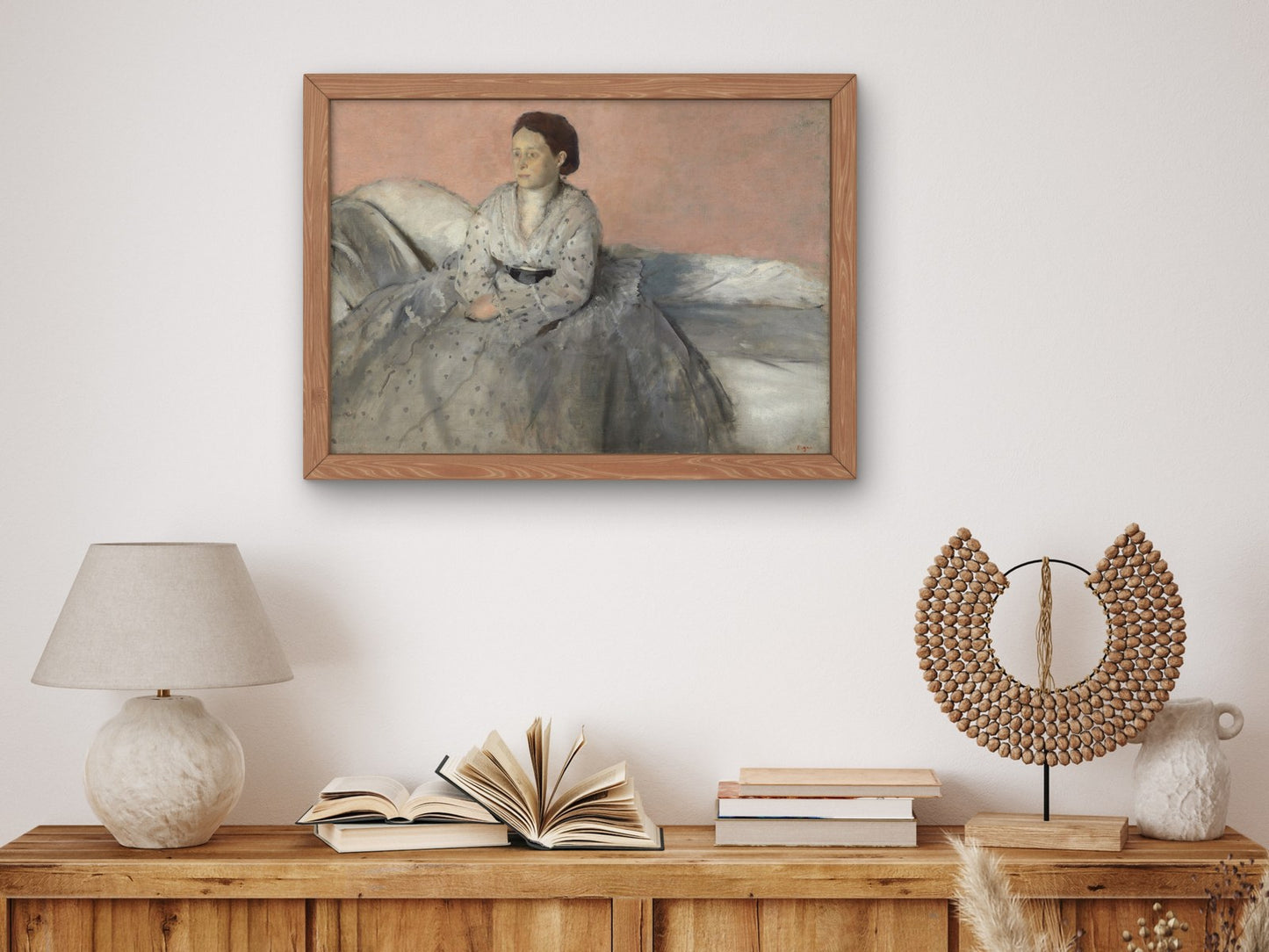 Madame René de Gas by Edgar Degas 1873, Wall Art Print, Fine Art Reproduction, Museum Quality Decor, Poster