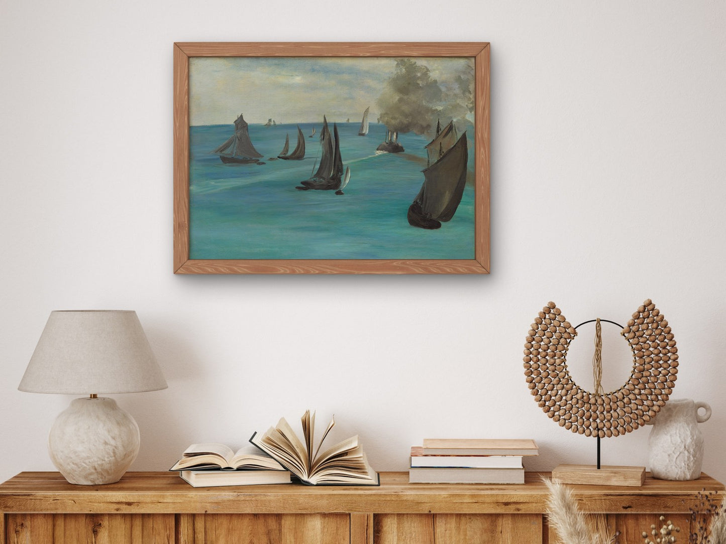 Sea View Calm Weather by Édouard Manet 1864, Wall Art Print, Fine Art Reproduction, Museum Quality Decor, Poster