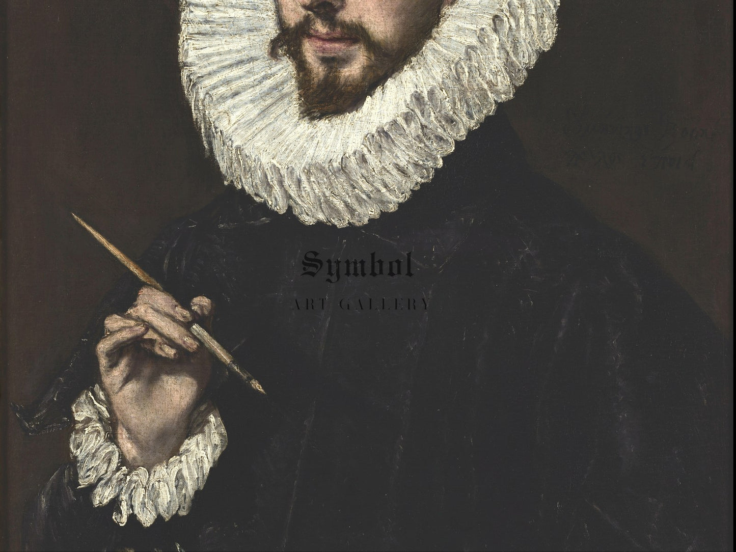 Portrait of Jorge Manuel Theotokopoulos by El Greco 1600, Wall Art Print, Fine Art Reproduction, Museum Quality Decor, Poster