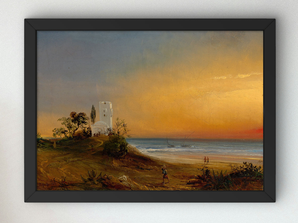 Light Effect in the Heart of a Storm at Sea by Théodore Gudin, Wall Art Print, Fine Art Reproduction, Museum Quality Decor, Poster