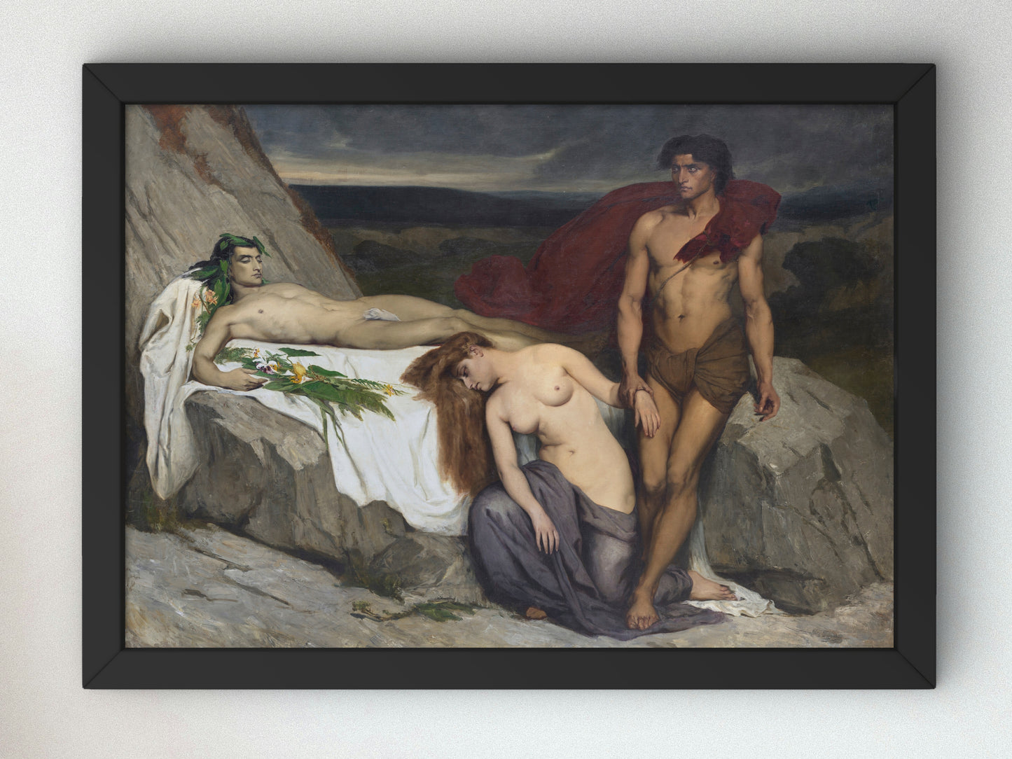 Death by Lawrence Alma Tadema 1881, Wall Art Print, Fine Art Reproduction, Museum Quality Decor, Poster