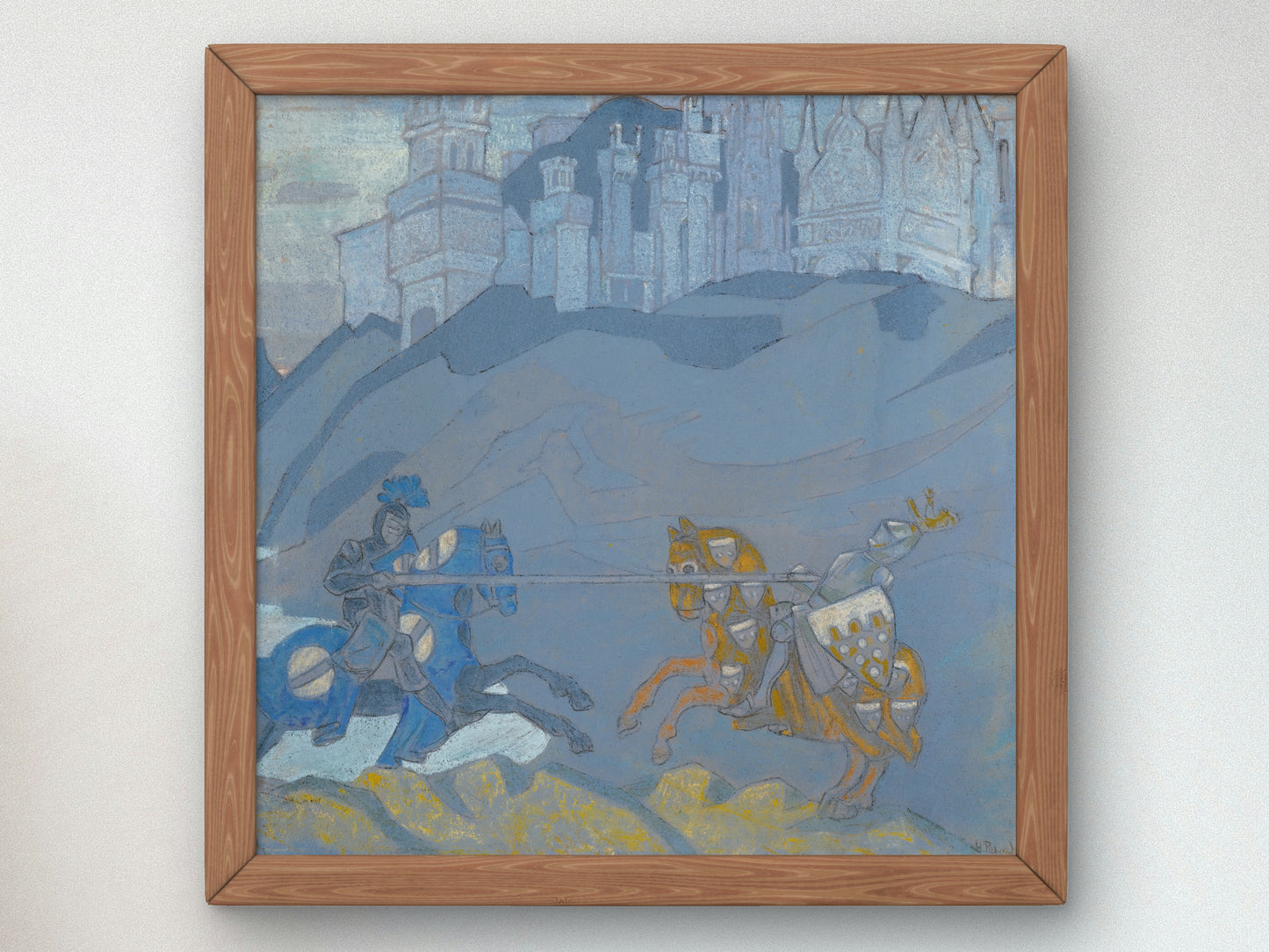 The Duel by Nicholas Roerich, Wall Art Print, Fine Art Reproduction, Museum Quality Decor, Poster