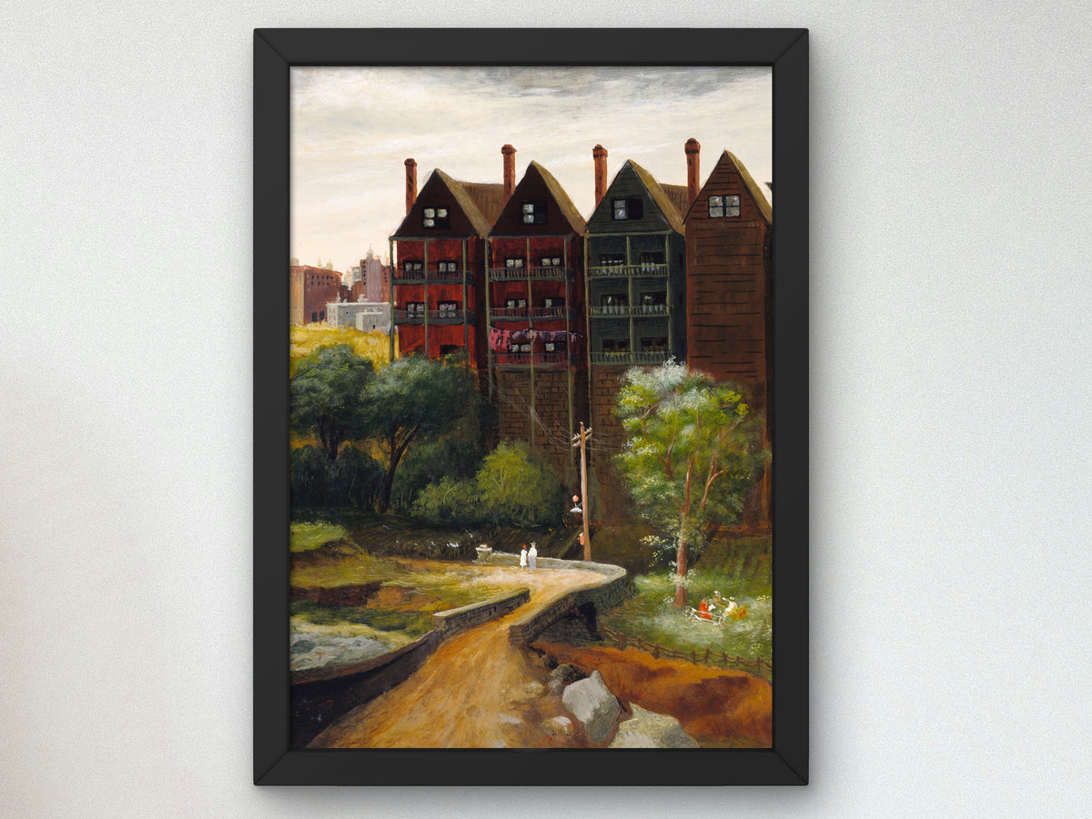 Bronx Landscape by Manuel Tolegian 1935, Wall Art Print, Fine Art Reproduction, Museum Quality Decor, Poster
