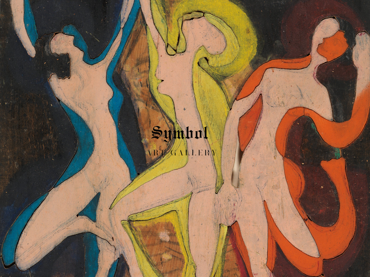 Colour Dance Colour Block II by Ernst Ludwig Kirchner 1933, Wall Art Print, Fine Art Reproduction, Museum Quality Decor, Poster