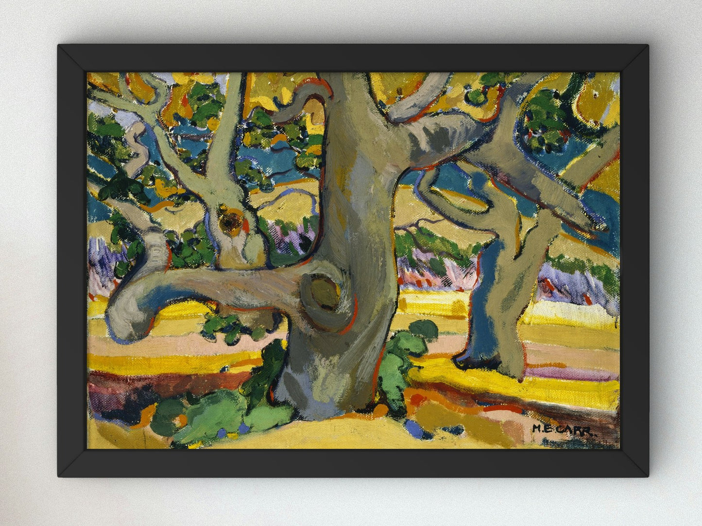Trees in France by Emily Carr 1911, Wall Art Print, Fine Art Reproduction, Museum Quality Decor, Poster