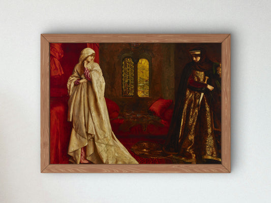 Fair Rosamund and Queen Eleanor by Frank Cadogan Cowper 1920, Wall Art Print, Fine Art Reproduction, Museum Quality Decor, Poster