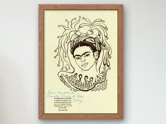 Frida by Diego Rivera 1955, Wall Art Print, Fine Art Reproduction, Museum Quality Decor, Poster