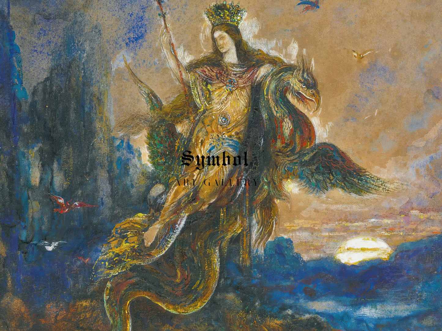 The Fairy by Gustave Moreau 1880, Wall Art Print, Fine Art Reproduction, Museum Quality Decor, Poster