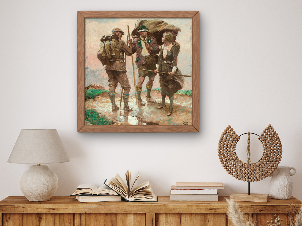 The Bridge by Dean Cornwell 1921, Wall Art Print, Fine Art Reproduction, Museum Quality Decor, Poster