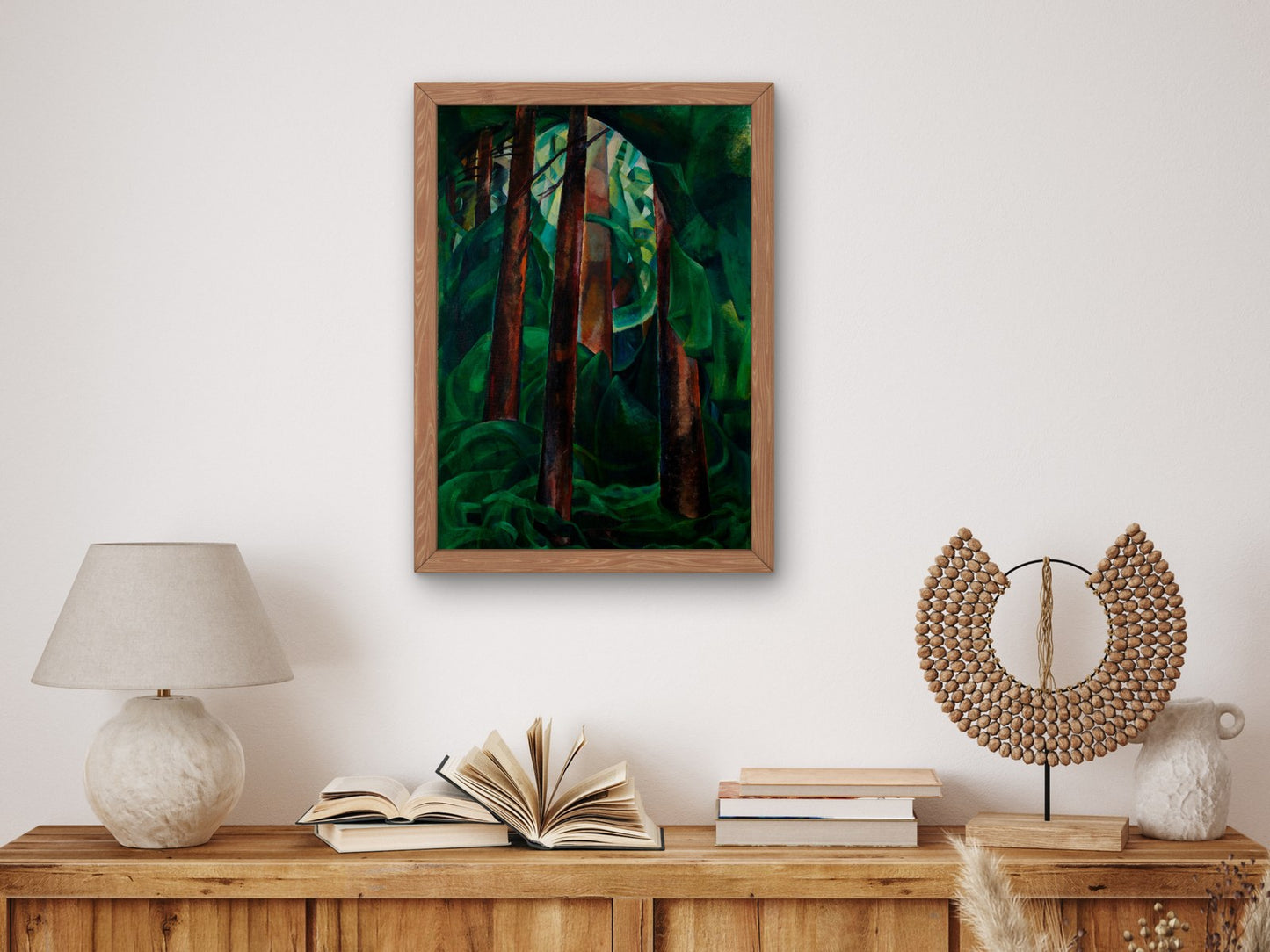 Wood Interior by Emily Carr 1930, Wall Art Print, Fine Art Reproduction, Museum Quality Decor, Poster