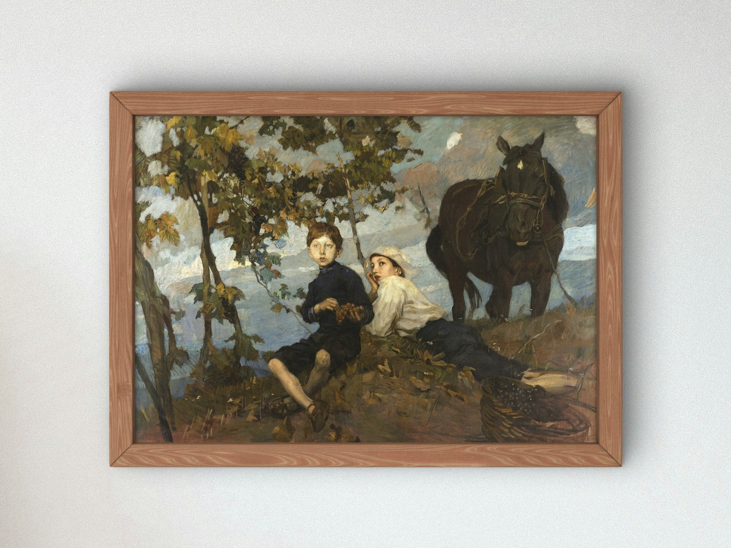 Autunno by Ettore Tito 1914, Wall Art Print, Fine Art Reproduction, Museum Quality Decor, Poster