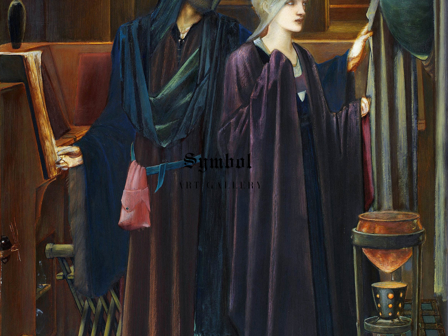 The Wizard by Edward Coley Burne Jones 1898, Wall Art Print, Fine Art Reproduction, Museum Quality Decor, Poster
