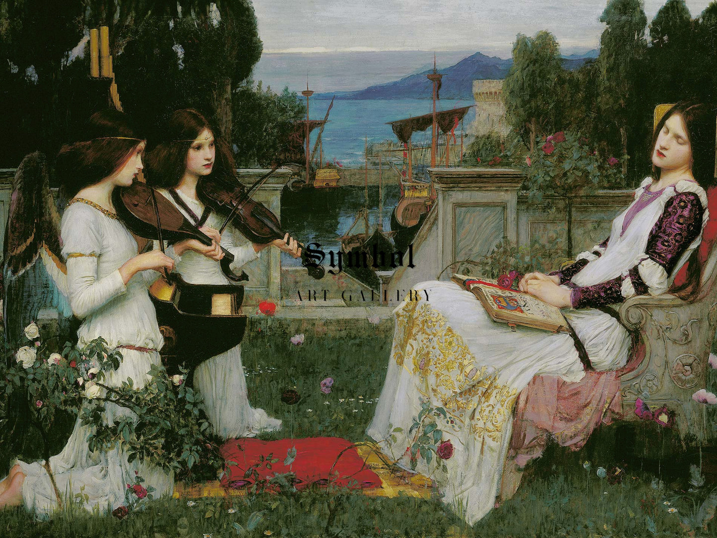 Saint Cecilia by John William Waterhouse 1895, Wall Art Print, Fine Art Reproduction, Museum Quality Decor, Poster