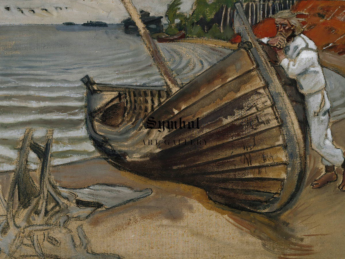 The Lamenting Boat by Akseli Gallen Kallela 1906, Wall Art Print, Fine Art Reproduction, Museum Quality Decor, Poster