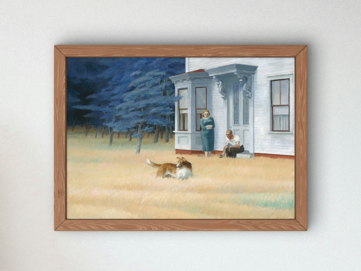 Cape Cod Evening by Edward Hopper 1939, Wall Art Print, Fine Art Reproduction, Museum Quality Decor, Poster