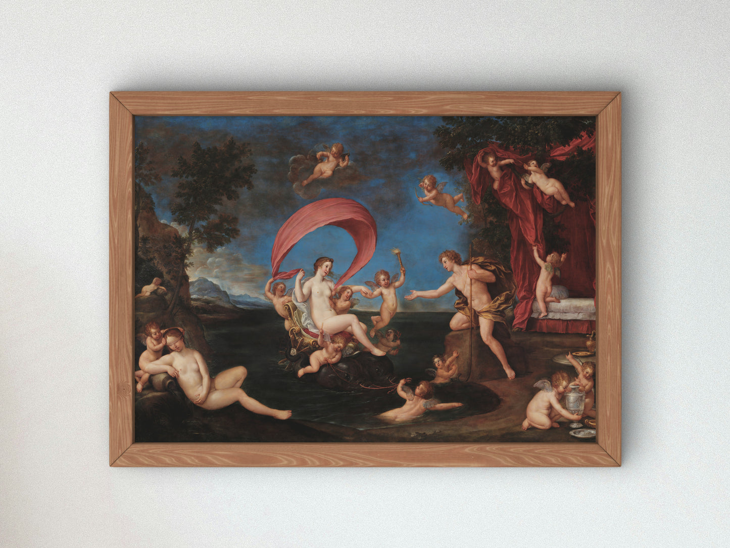 The Marriage of Peleus and Thetis by Francesco Albani, Wall Art Print, Fine Art Reproduction, Museum Quality Decor, Poster