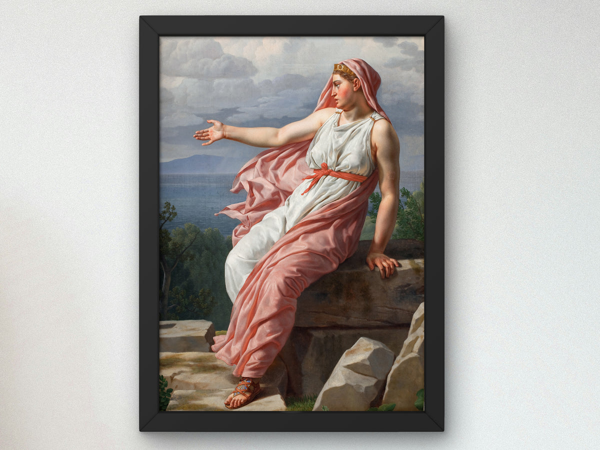 Alcyone's Farewell to Her Husband by Christoffer Wilhelm Eckersberg 1813, Wall Art Print, Fine Art Reproduction, Museum Quality Decor
